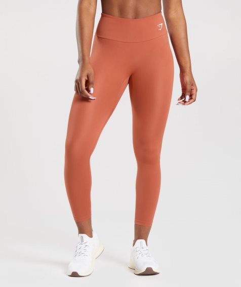 Women's Gymshark Training Leggings Orange | CA 7836NA